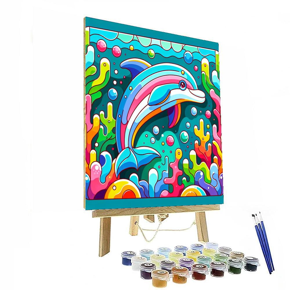 Undersea Kingdom Dolphin Numbered Painting Kits