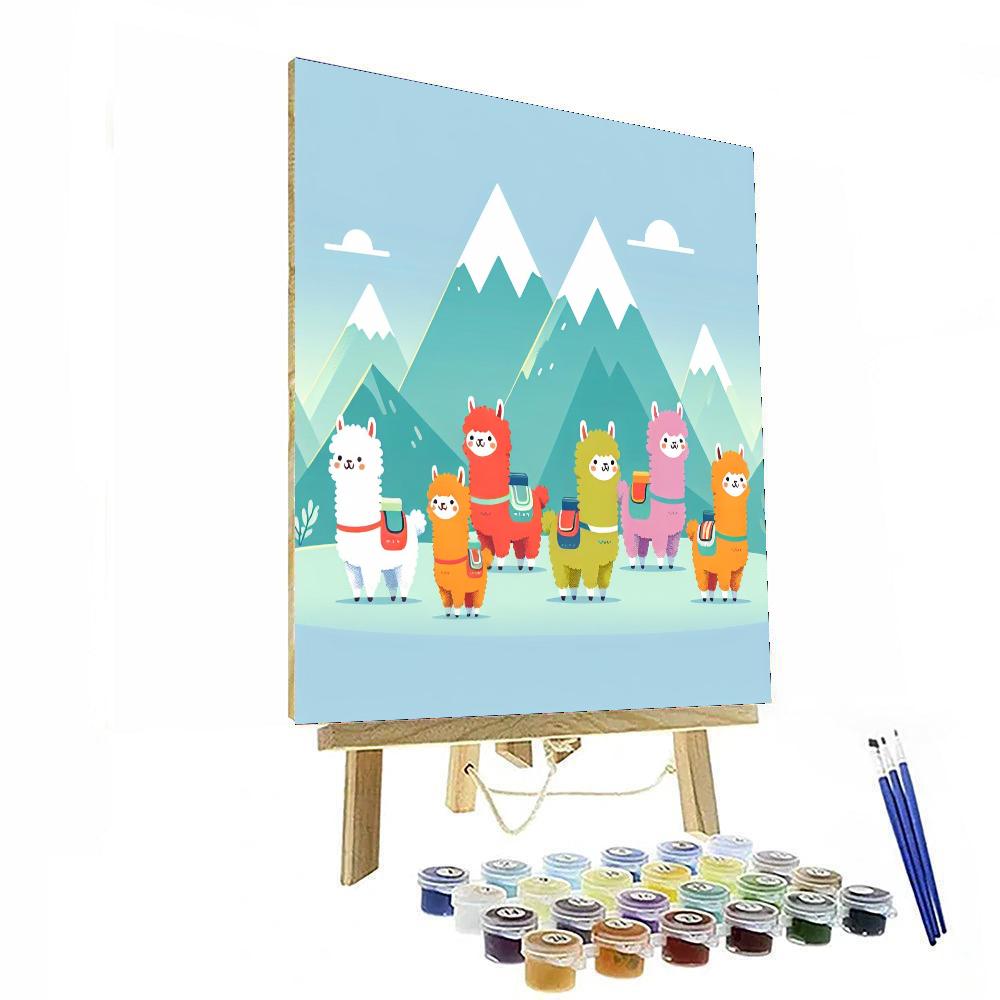 Adventurous Alpaca Expedition Numbered Painting Kits