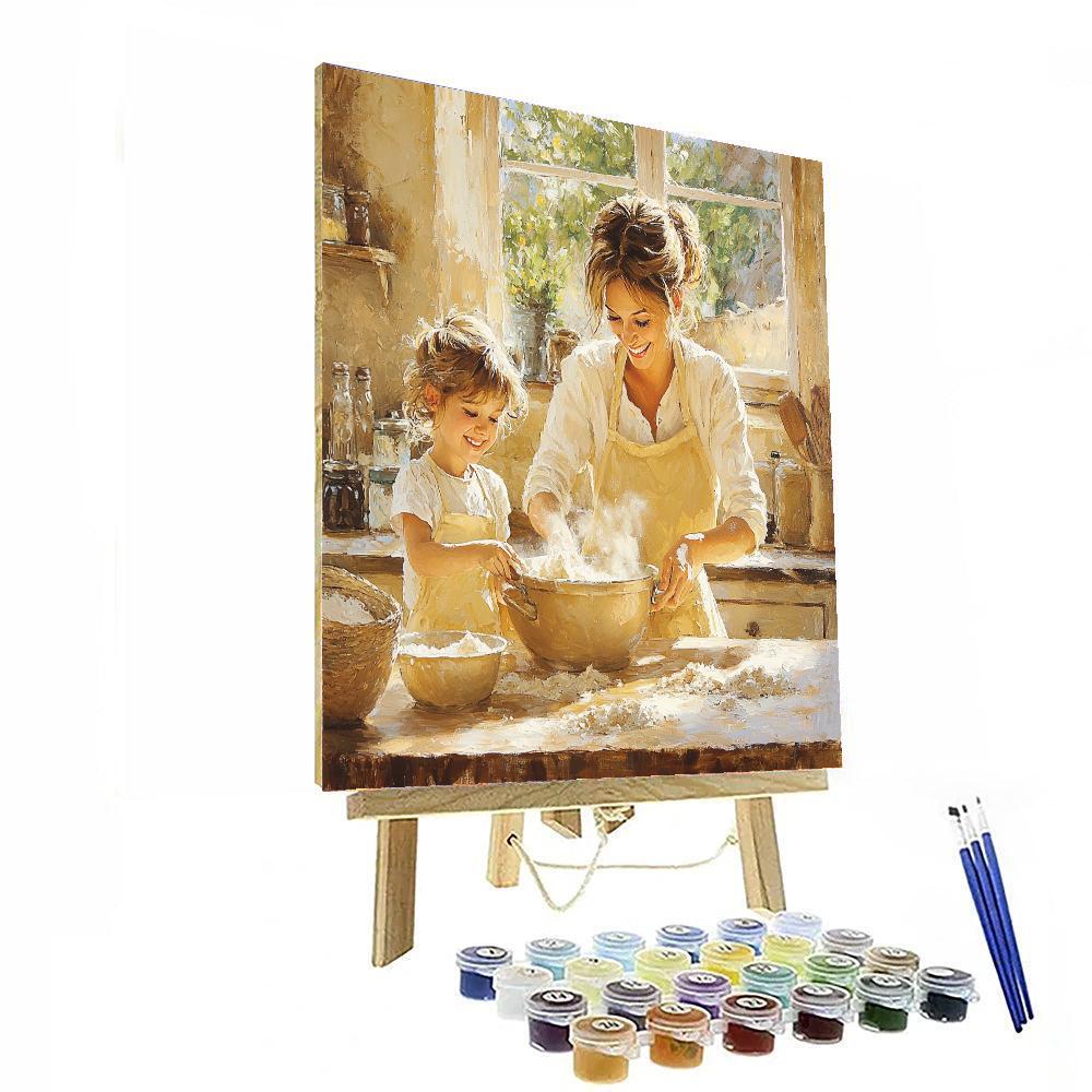 A Mother's Love In The Kitchen Numbered Painting Kits