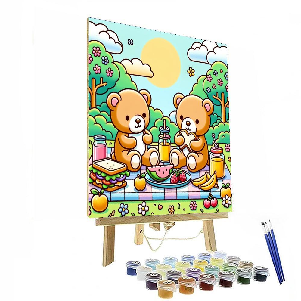 Teddy Bear's Picnic Painting By Numbers Kit