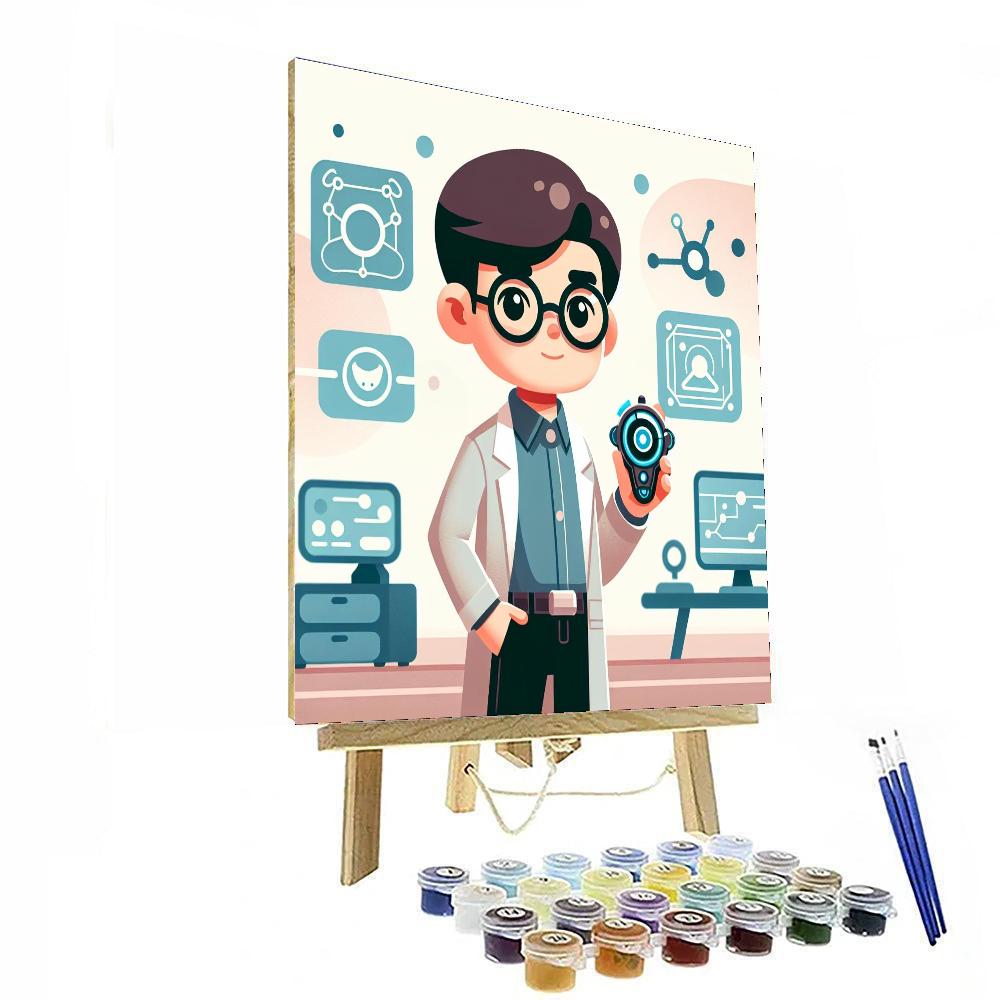 Futuristic Adventure Quest Painting Number Kit