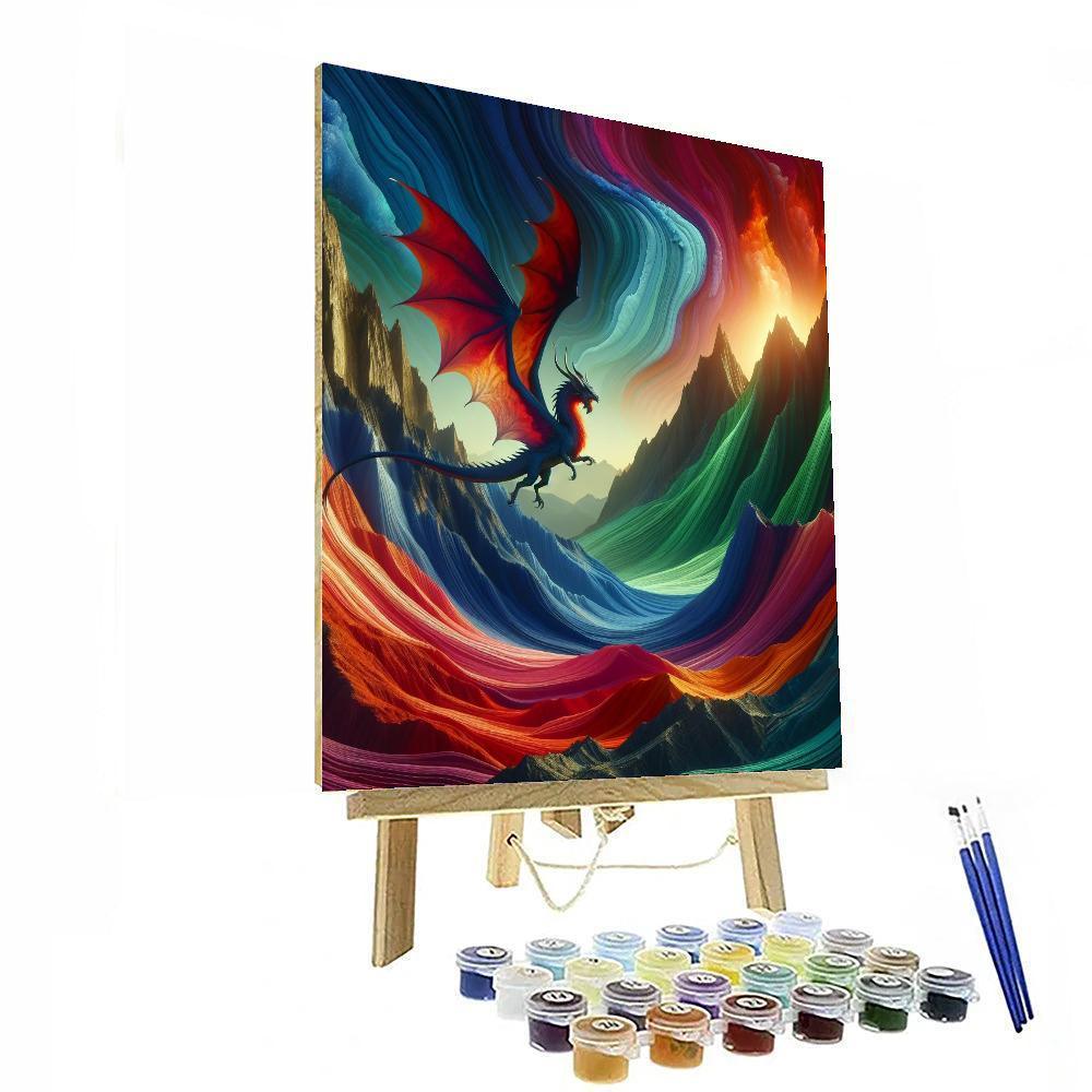 Mystic Dragon Realm Paint By Number