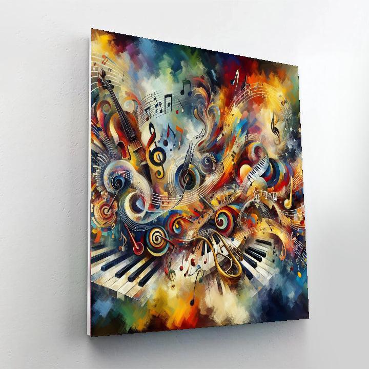 Energetic Musical Symphony Paint By Color