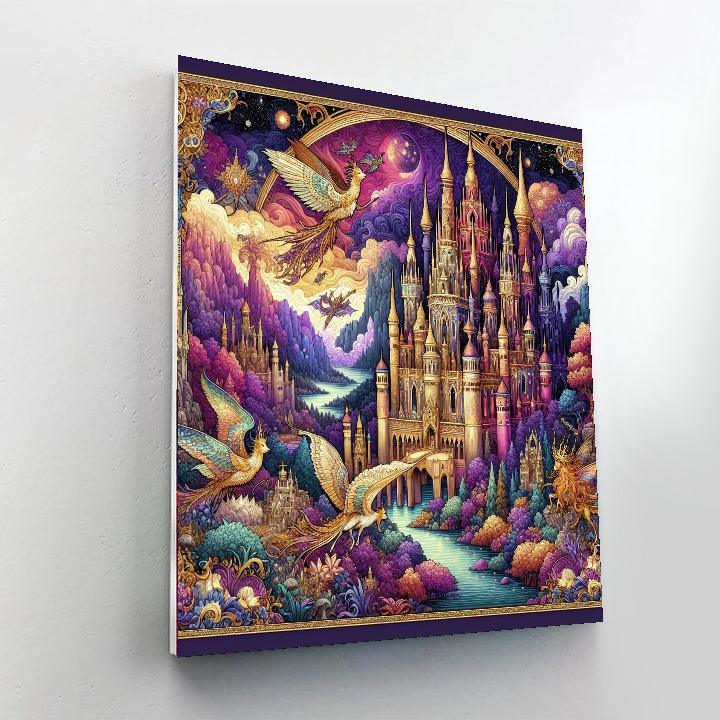 Fairytale Kingdom Scene DIY Paint By Numbers