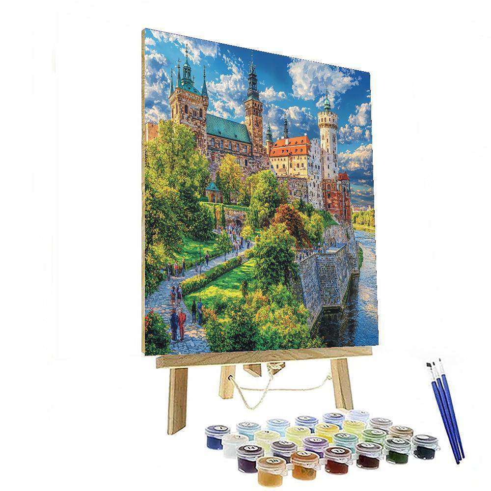 Krakow's Wawel Castle Painting Number Kit