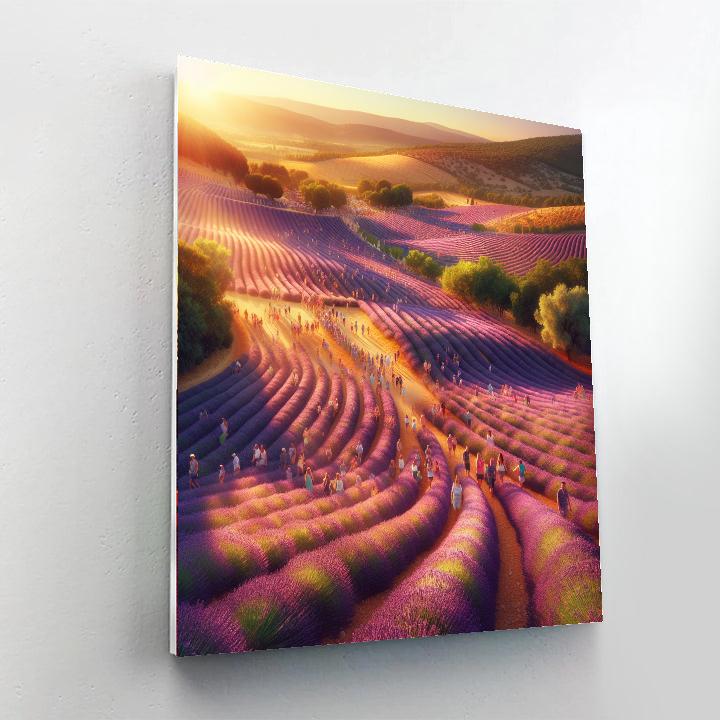 Lavender Festival - Provence Painting Number Kit