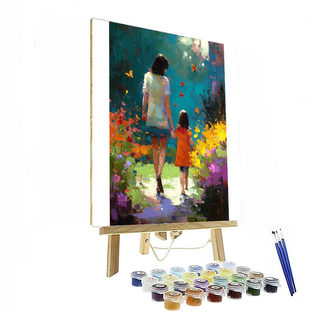 Whimsical Garden Stroll Paint By Color