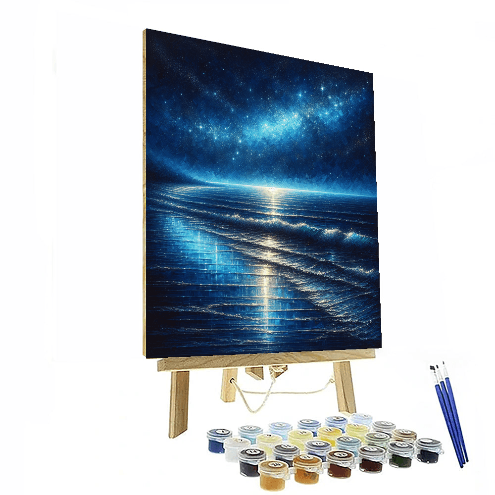 Starlit Night Over The Ocean Paint By Number