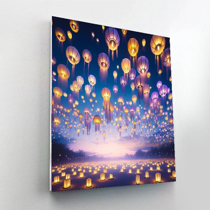 Tangled Nightlights Paint By Numbers Art