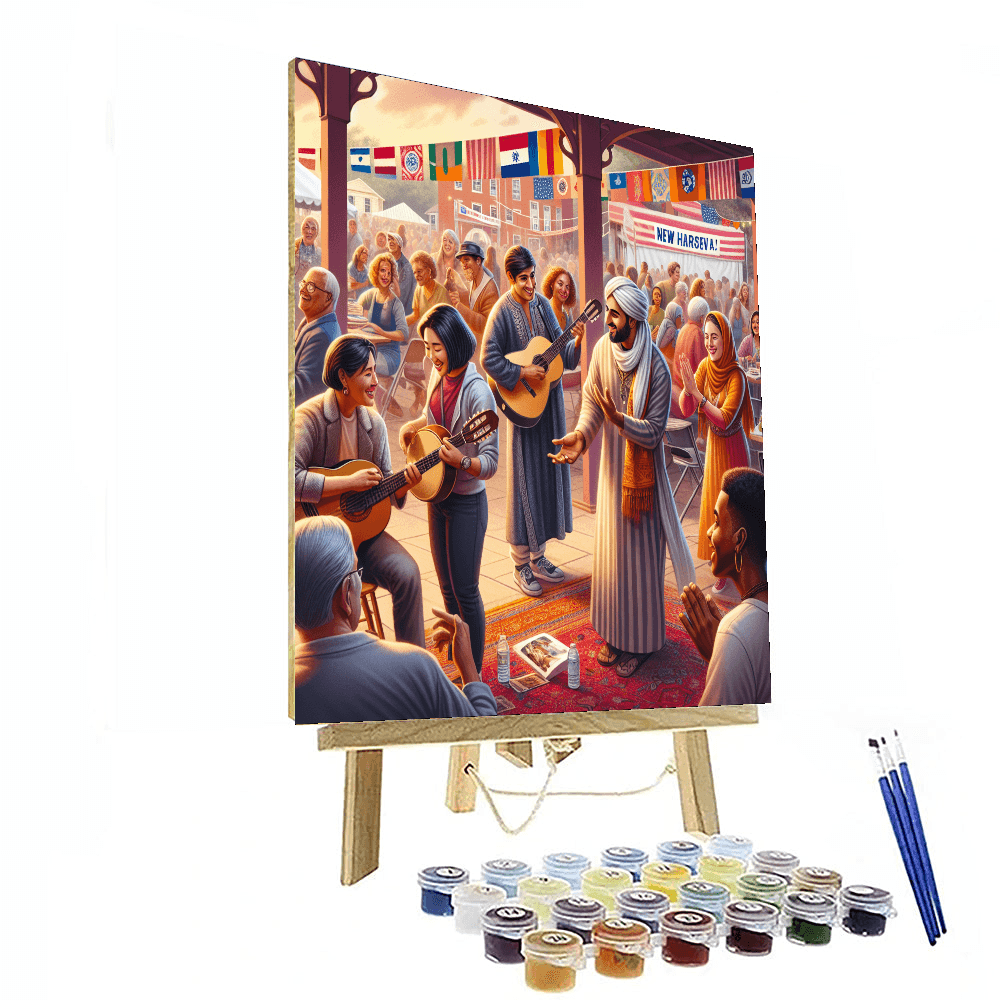 International Festival Of Arts And Ideas - Usa Painting Number Kit