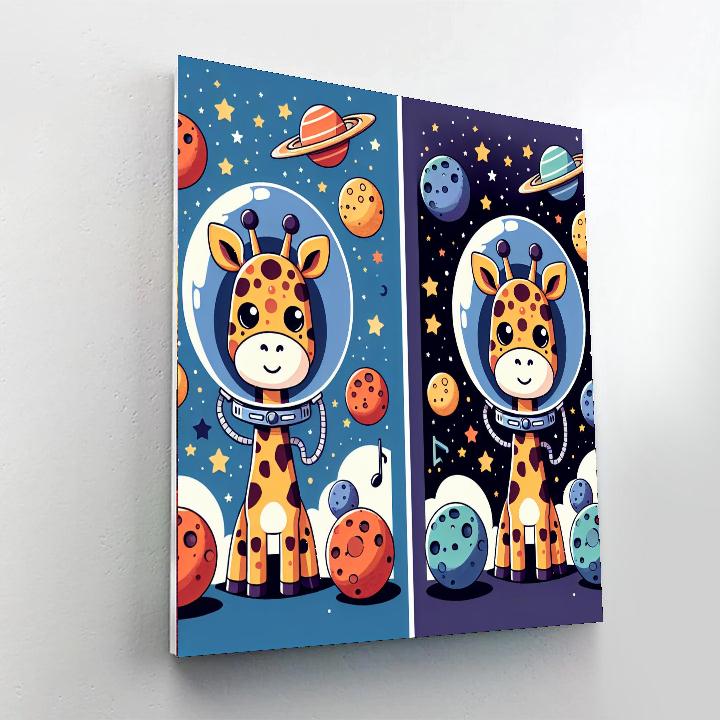 Galaxy Giraffes Journey Numbered Painting Kits