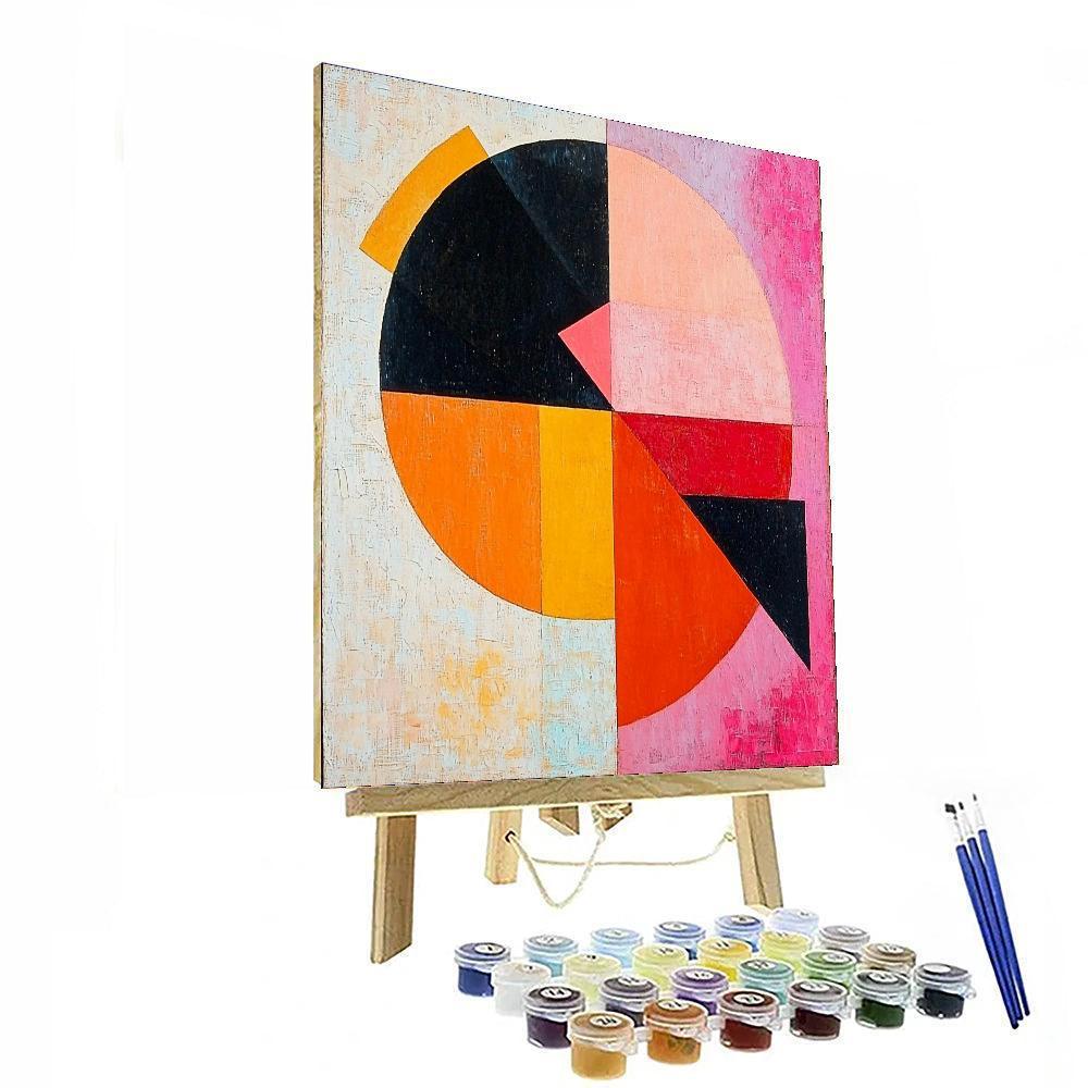 Kazimir Malevich Inspired Space Age Geometry  Paint By Numbers