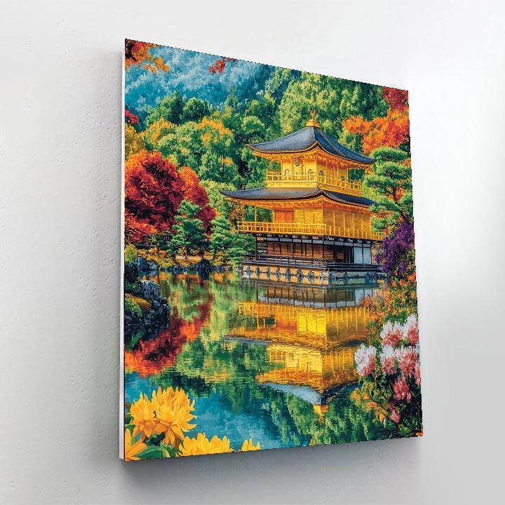 Kinkaku-ji - Kyoto Paint By Number