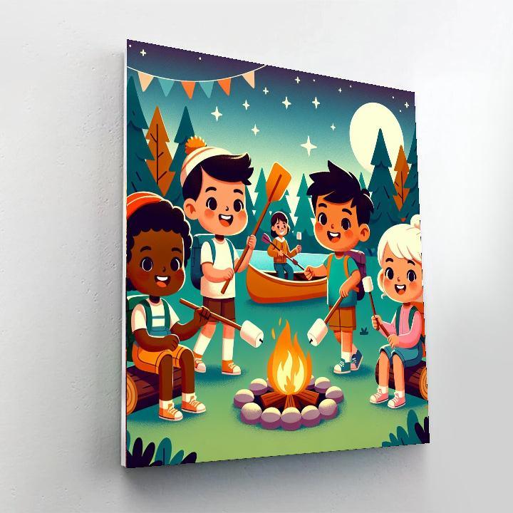 Sunny Summer Camp Paint By Number