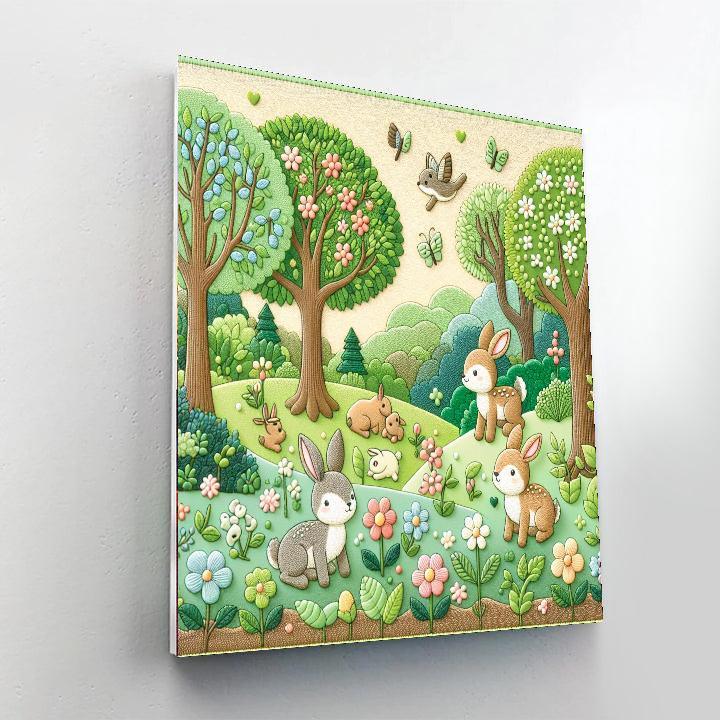 Enchanted Woodland Escape Numbered Painting Kits