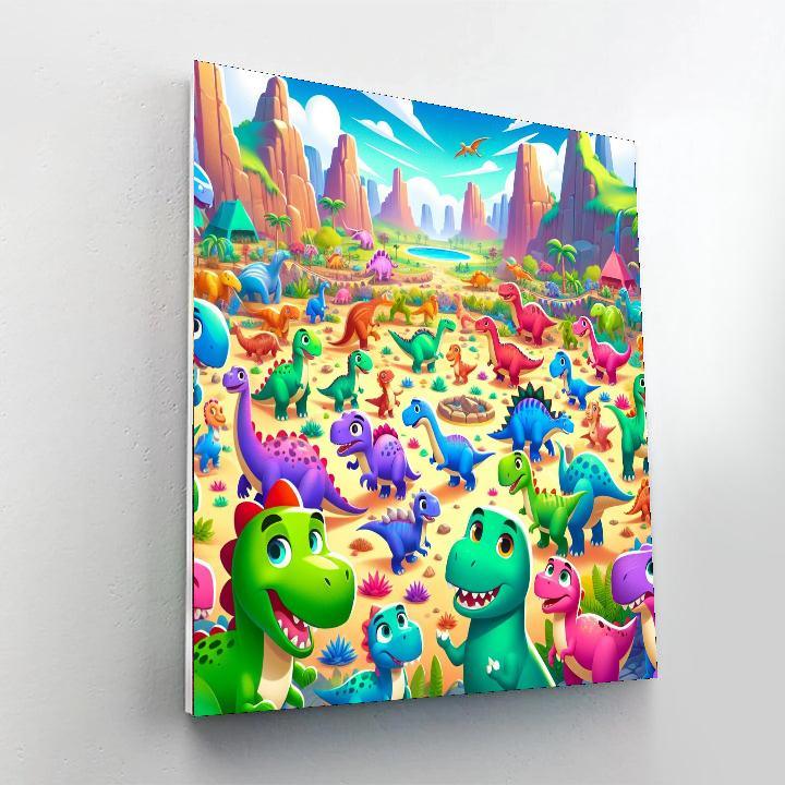 Playful Dinosaurs Adventure Paint By Numbers Kits
