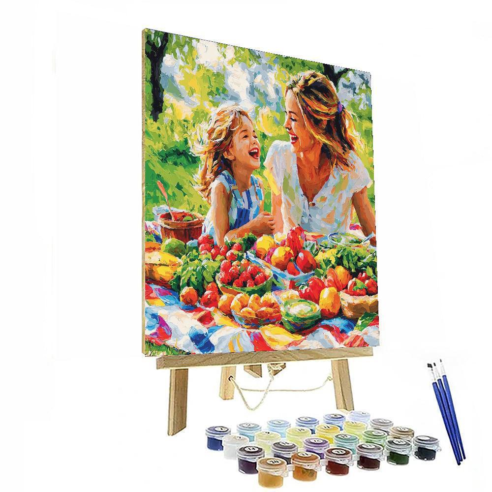 Summer Picnic Paint By Numbers