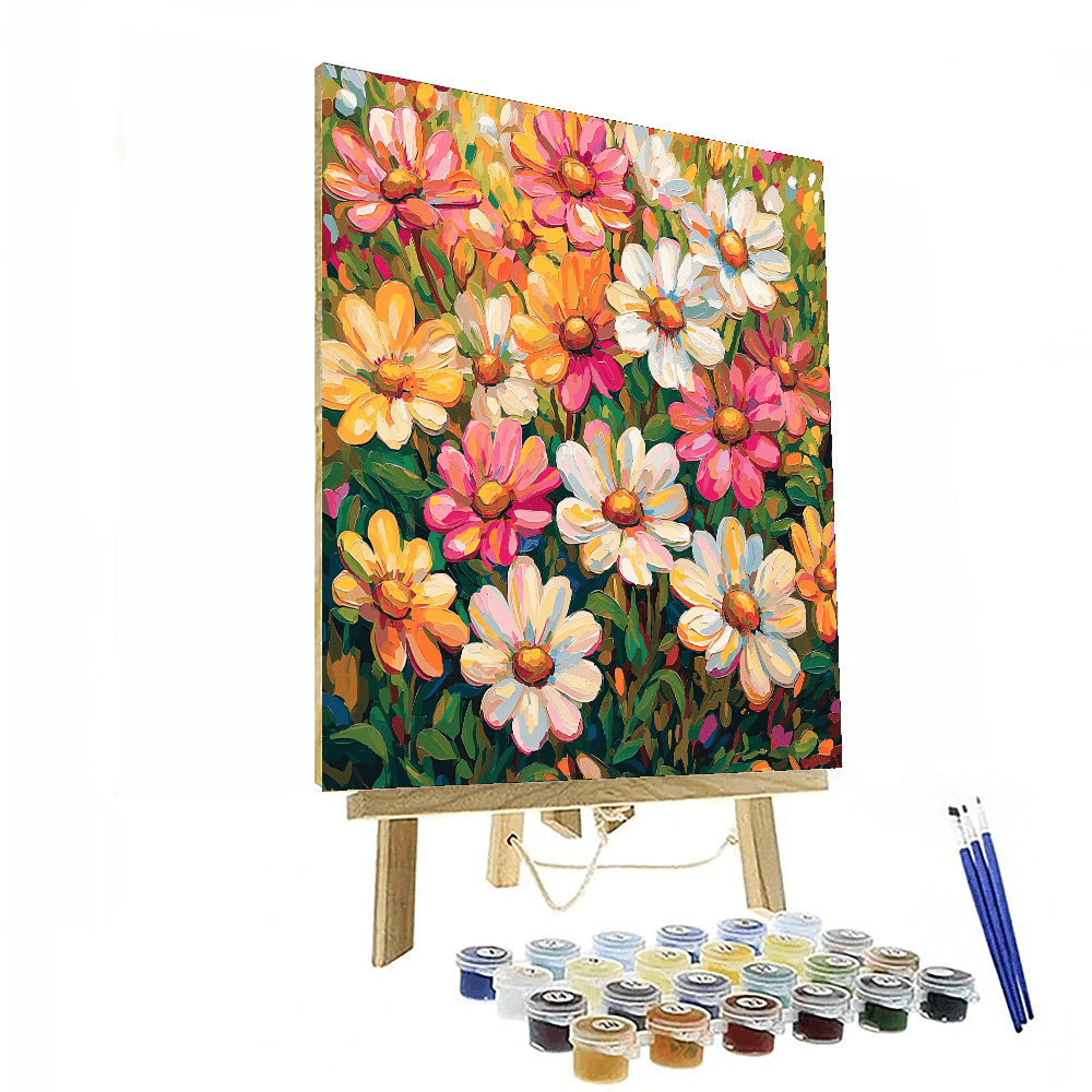 Van Gogh Inspired Joyful Blooms In Motion  Painting By Numbers Kit