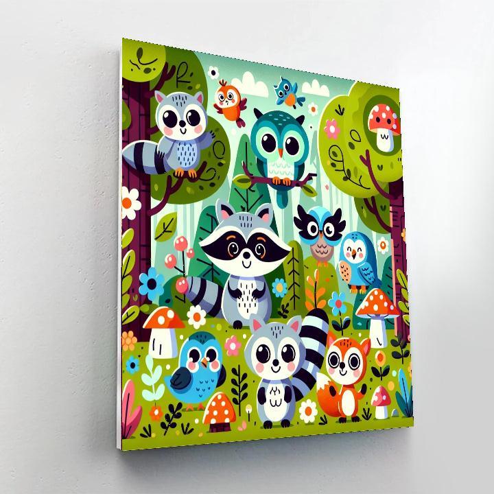 Funky Forest Adventure Paint By Color