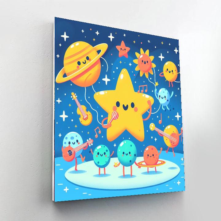 Starry Space Symphony Painting By Numbers Kit