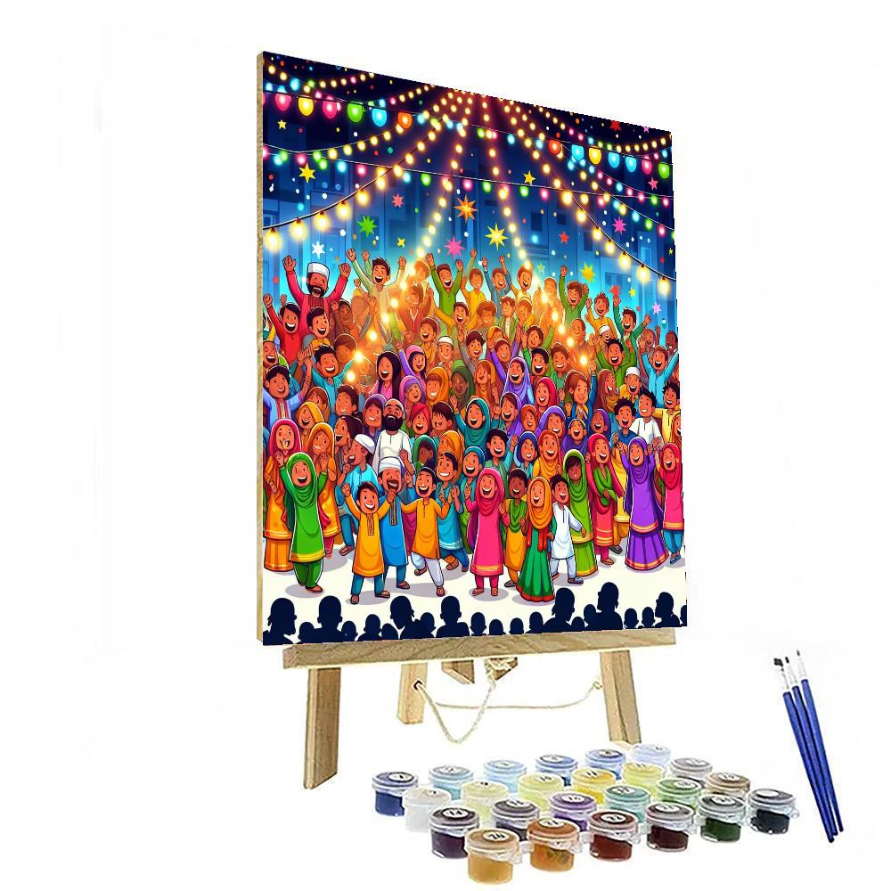 Festival Of Lights And Colors Number Painting