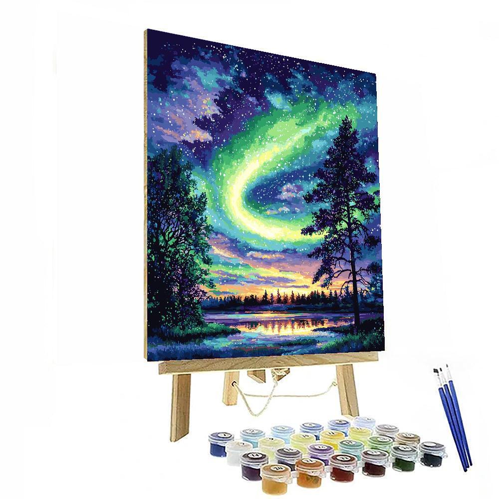 Georges Seurat Inspired Aurora Of Serenity  Number Painting