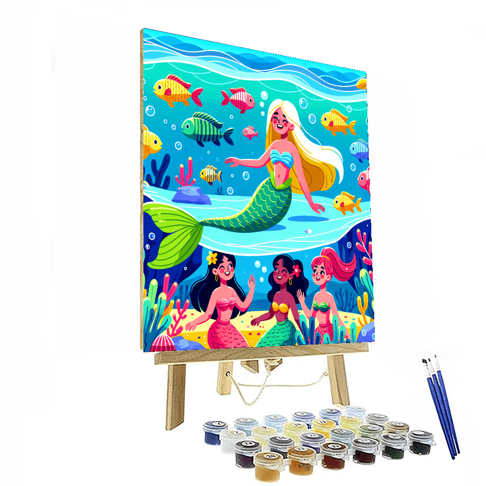 Mermaid Lagoon Quest Painting By Numbers Kit