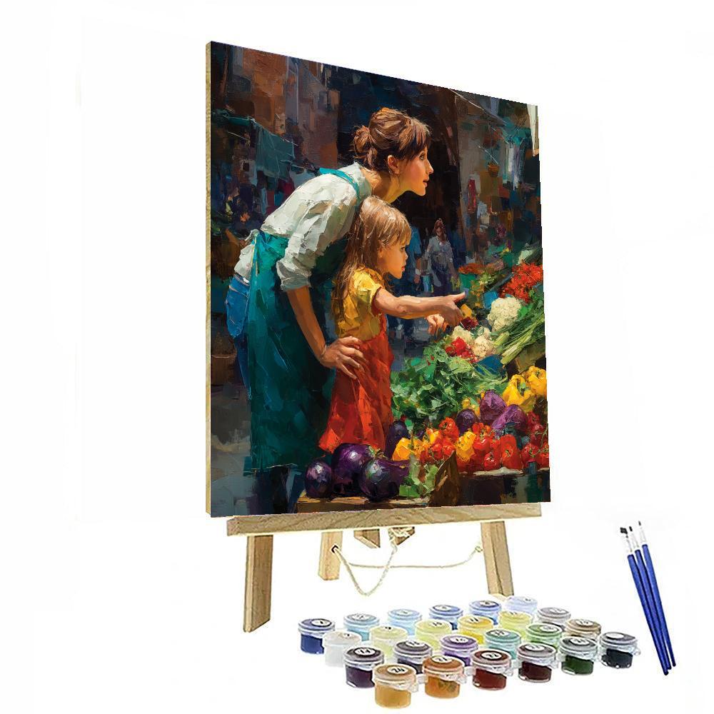 A Trip To The Farmer's Market Paint By Numbers Kits