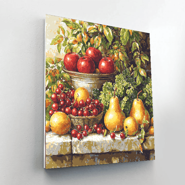 Jean-Baptiste-Siméon Chardin Inspired Summer's Bounty  Paint By Numbers Art