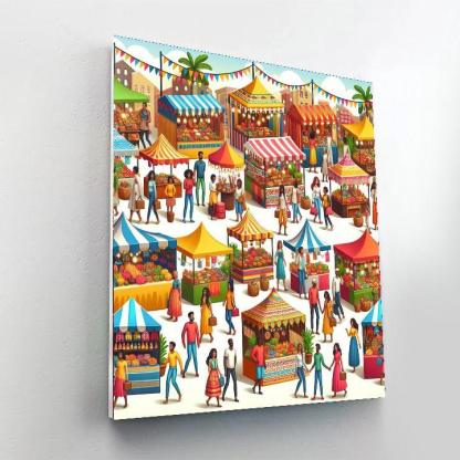 Charming Village Fair Numbered Painting Kits