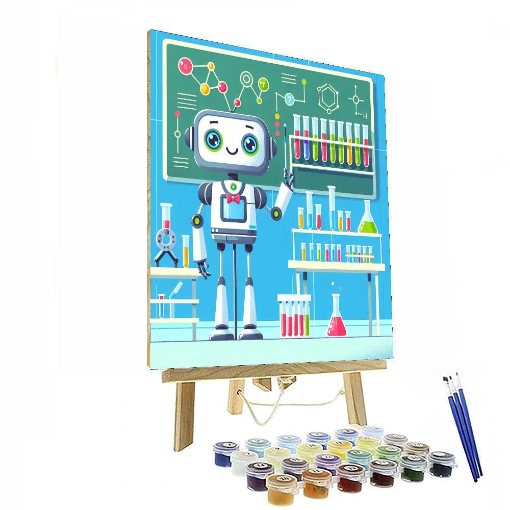 Robot Scientist's Lab Numbered Painting Kits
