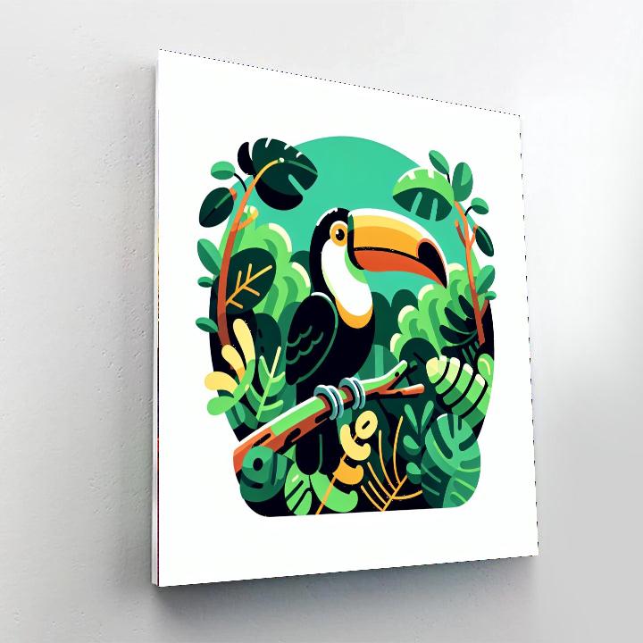 Rainforest Riddle Adventure Number Painting