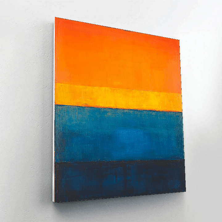Mark Rothko Inspired Rothko's Urban Sunrise  Painting By Numbers Kit