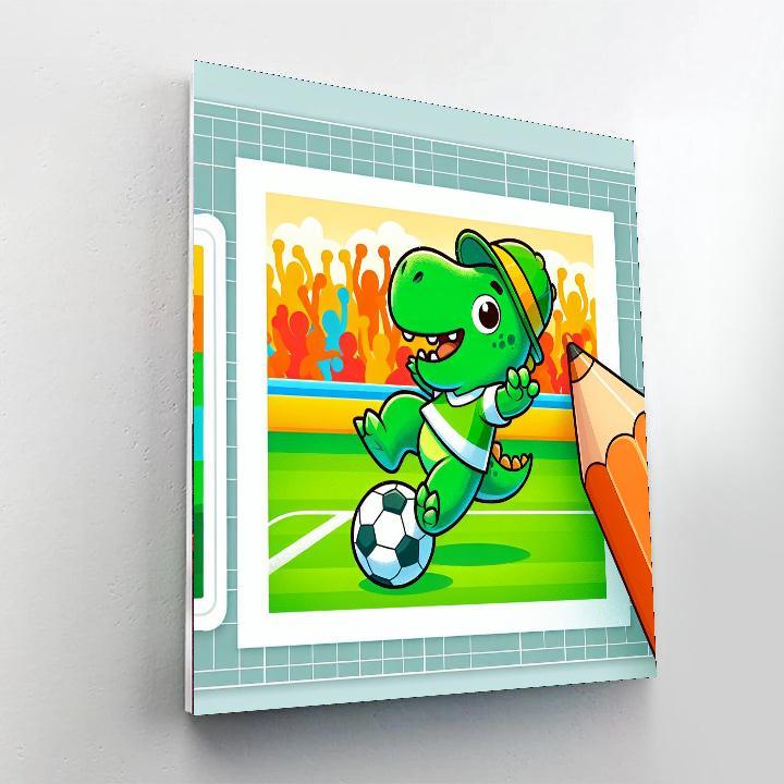 Sporty Dinosaur Paint By Numbers Kits