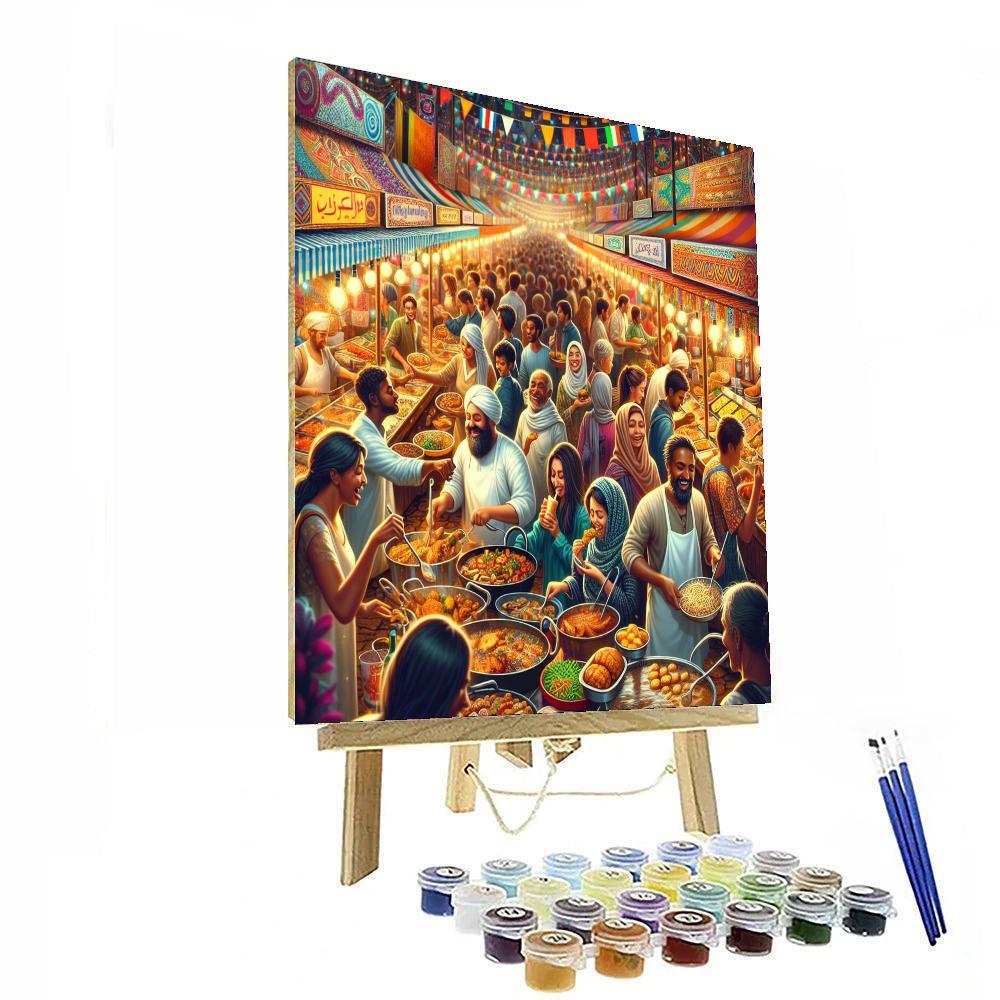 International Festival Of Street Food - Italy Painting Number Kit