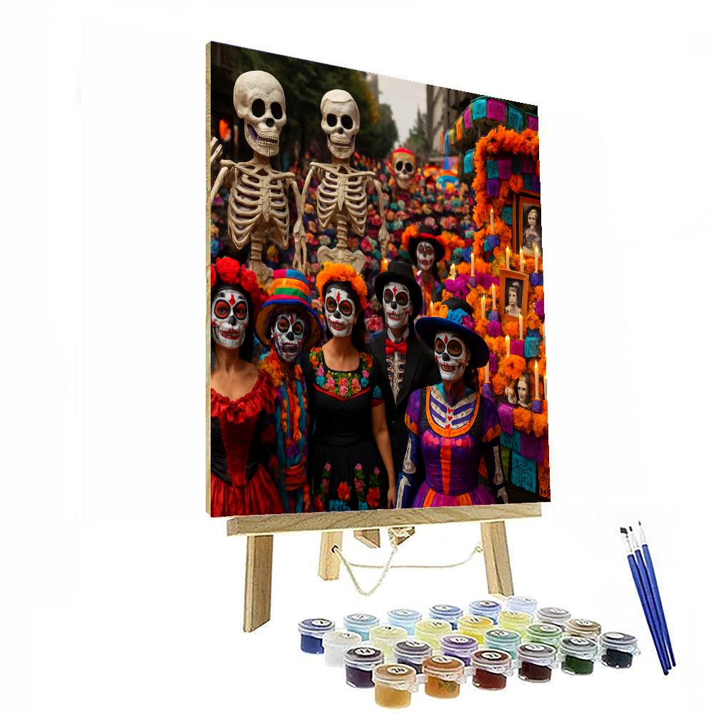 Día De Muertos - Mexico City Painting By Numbers Kit