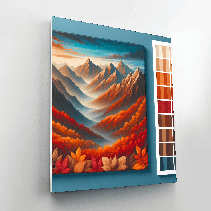Majestic Autumn Mountains Paint By Numbers