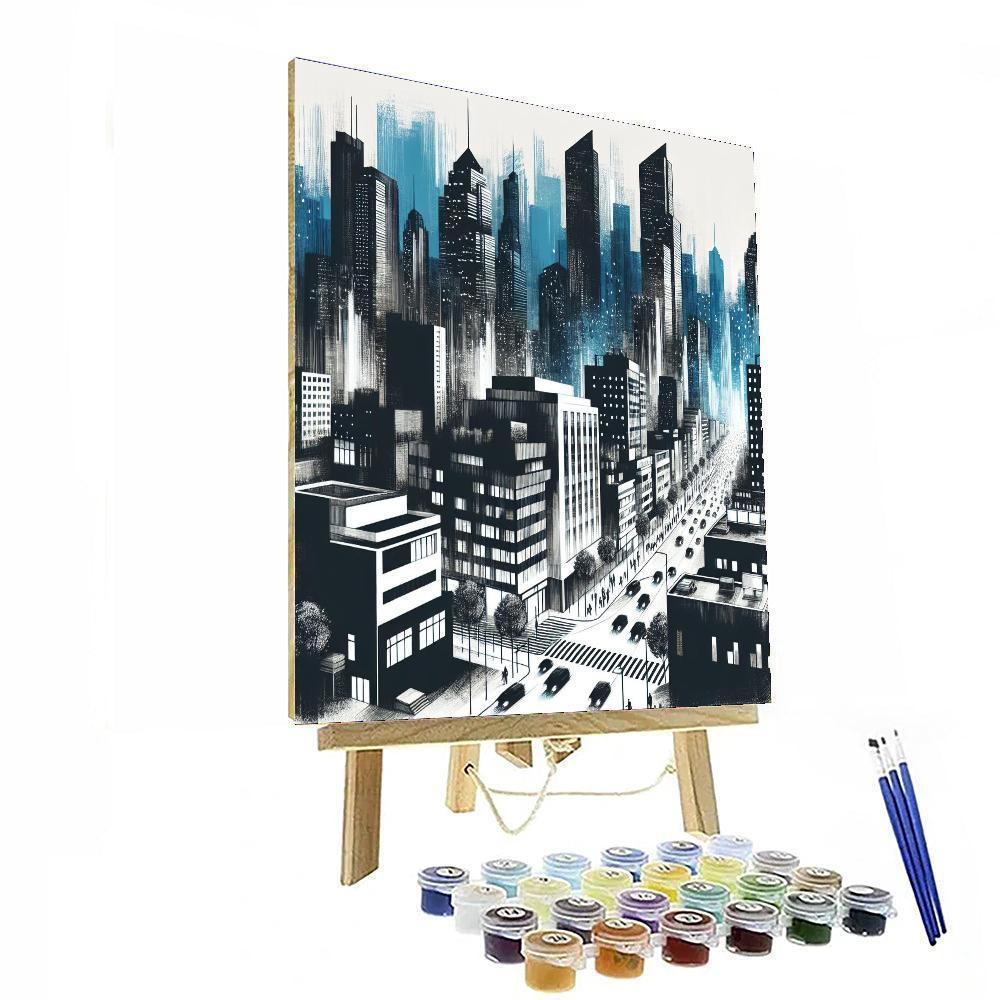 Contemporary Urban Landscape Paint By Color