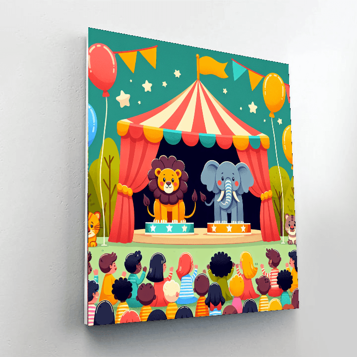 Fantasy Circus Extravaganza Number Painting