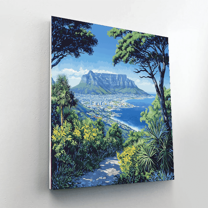 Cape Town's Table Mountain Paint By Numbers Kits
