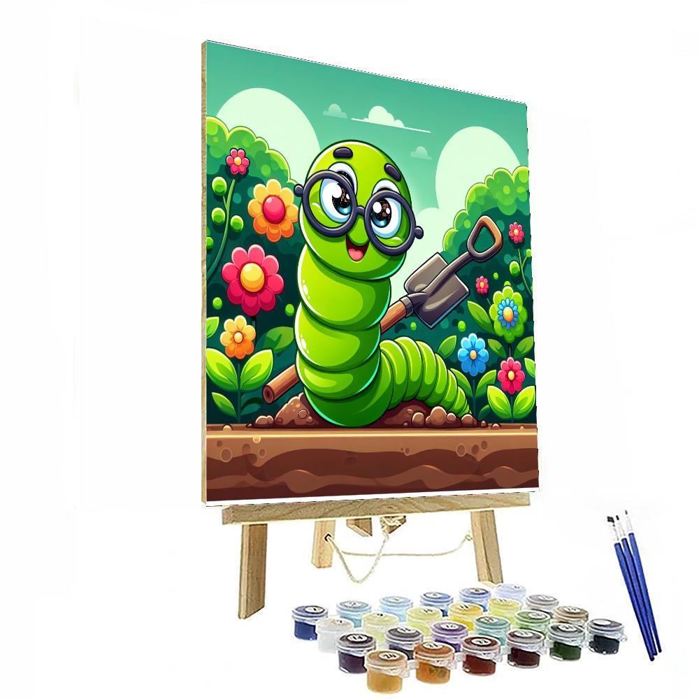 Witty Worm Painting By Numbers Kit