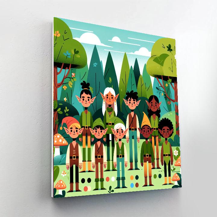 Enchanting Elf Haven Paint By Color