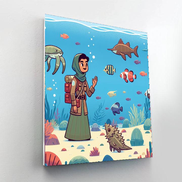 Underwater Kingdom Journey Painting Number Kit