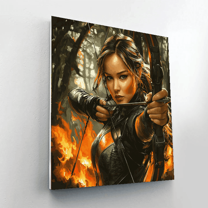 Jennifer Lawrence: Embers Of The Girl On Fire Paint By Color