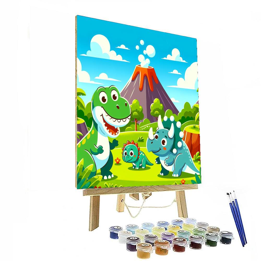Friendly Dino Pals Paint By Numbers