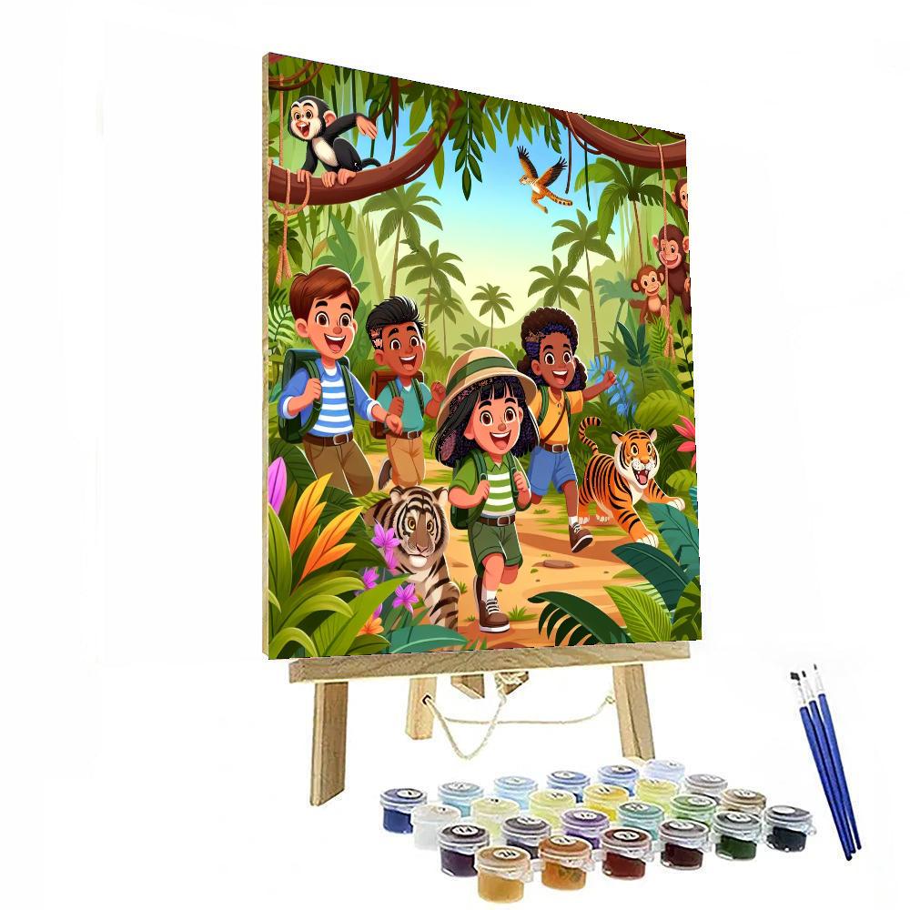 Adventure Awaits Jungle Safari DIY Paint By Numbers
