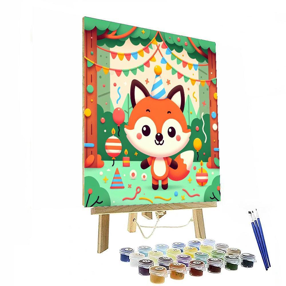 Fantastic Fox Fiesta Paint By Number
