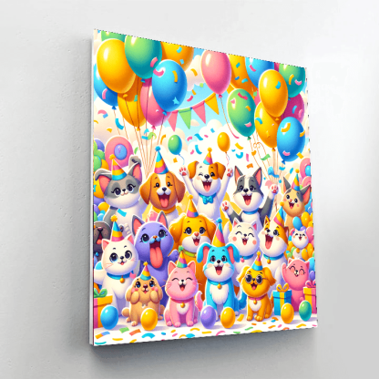 Delightful Pet Parade Paint By Number