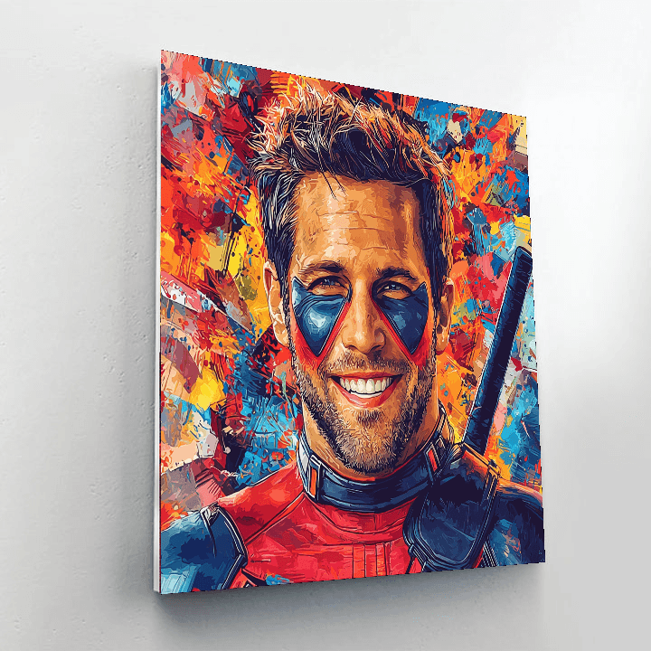 Ryan Reynolds: The Quick-witted Merc With A Heart Painting Number Kit