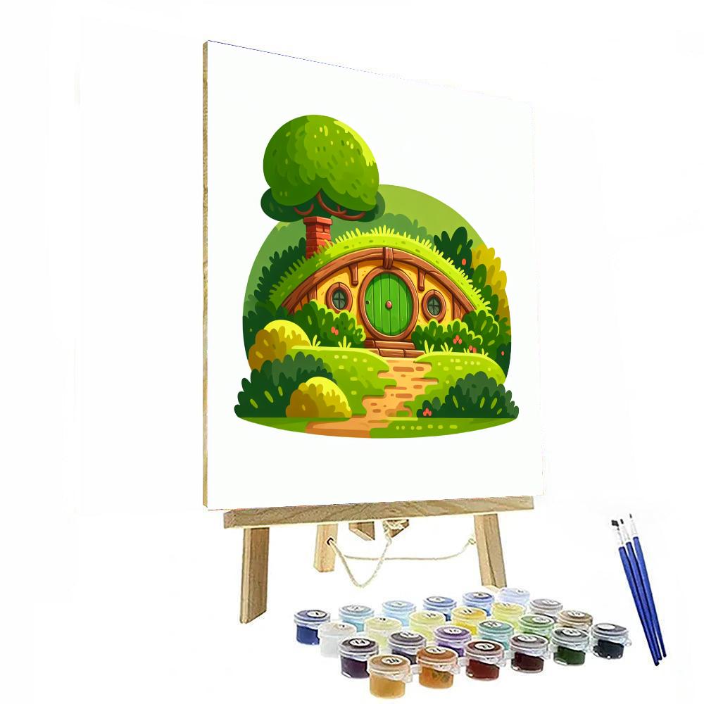 Cozy Hobbit Retreat Painting By Numbers Kit